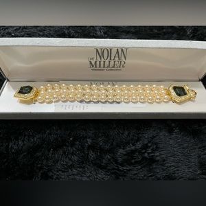 Nolan Miller Heiress Three Strand Necklace and Bracelet